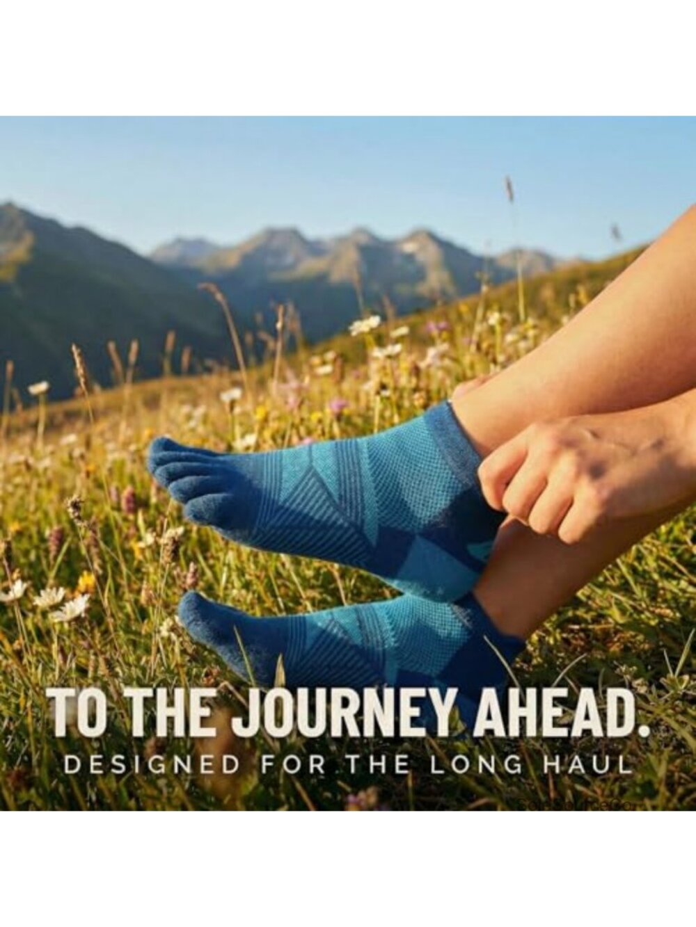 Merino Wool Toe Socks for Running & Hiking - Blister Prevention, 2 Pair - Picture 4 of 6